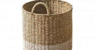 Round Seagrass Basket With Handles