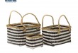 Large bamboo hamper and an extra large bamboo basket